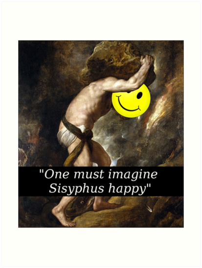 imagine sisyphus happy