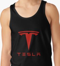 Tesla Red Logo Tank Top