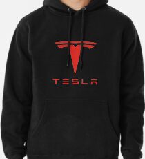 Tesla rotes Logo Hoodie