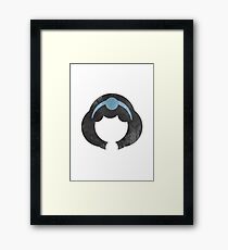 Princess Inspired Silhouette Framed Print