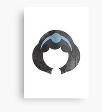 Princess Inspired Silhouette Metal Print