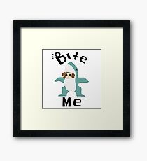 Bite Me (Blck Letters) Framed Print