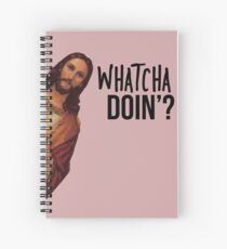 Jesus beobachtet Meme Spiralblock