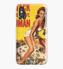 Attack of a 50 ft woman, science fiction, horror, vintage movie poster iPhone Case/Skin