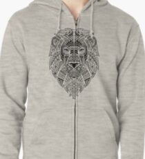 Graphic Lion Zipped Hoodie