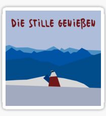 Die Stille genießen Sticker
