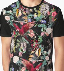 Floral and Birds IX Graphic T-Shirt
