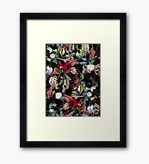 Floral and Birds IX Framed Print
