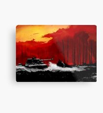 Battle of Kursk (Color Version) - by Nuclear Jackal Metal Print