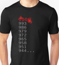 Camiseta unisex "¿Qué es 1000 Minus 7?"
