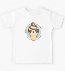 Ice Cream Cone Sloth Pun Kids T-Shirt