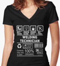 WELDING TECHNICIAN - NICE DESIGN 2017 Women's Fitted V-Neck T-Shirt