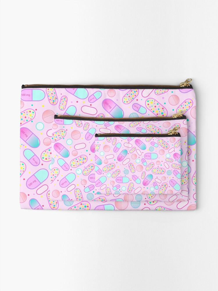 Alternate view of Pastel Pills Zipper Pouch