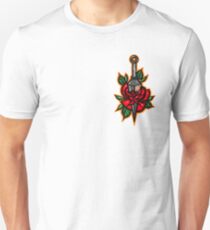 Naruto Konoha Kunai Through Rose Unisex T-Shirt