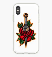 Naruto Konoha Kunai Through Rose iPhone Case