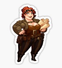 Lady Calpurnia Oxboxer sticker Sticker