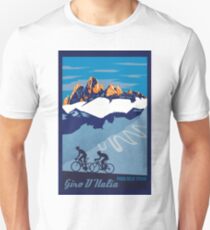 Giro D' Italia Retro Passo Dello Stelvio Cycling Poster Unisex T-Shirt