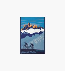 Giro D' Italia Retro Passo Dello Stelvio Cycling Poster Art Board