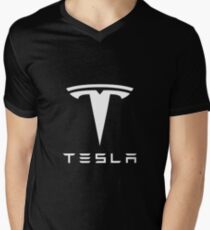 Tesla Merchandise Men's V-Neck T-Shirt