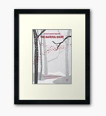 Lámina enmarcada No502- Cartel de película minimalista de odio ocho