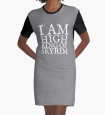 High King of Skyrim Graphic T-Shirt Dress