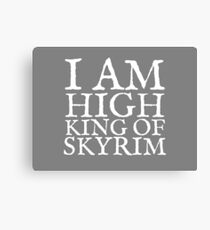 High King of Skyrim Canvas Print
