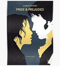 No584- Pride and Prejudice minimal movie poster Poster