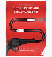 No585- Butch Cassidy and the Sundance Kid minimal movie poster Poster