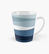 Marineblau Zusammenfassung Tasse (konisch)