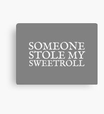 Someone Stole My Sweetroll Canvas Print