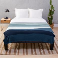 Marineblau Zusammenfassung Fleecedecke