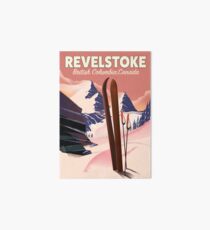 Revelstoke British Columbia, Canada Ski poster Art Board