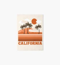 Lámina rígida California - retro 70s 1970 sun surf playa retroceso diseño minimalista por Seventy Eight