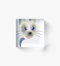 Thai Cat Hug Mug Acrylic Block