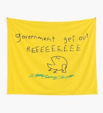 Regierung raus REEEEEEEEE Wandbehang