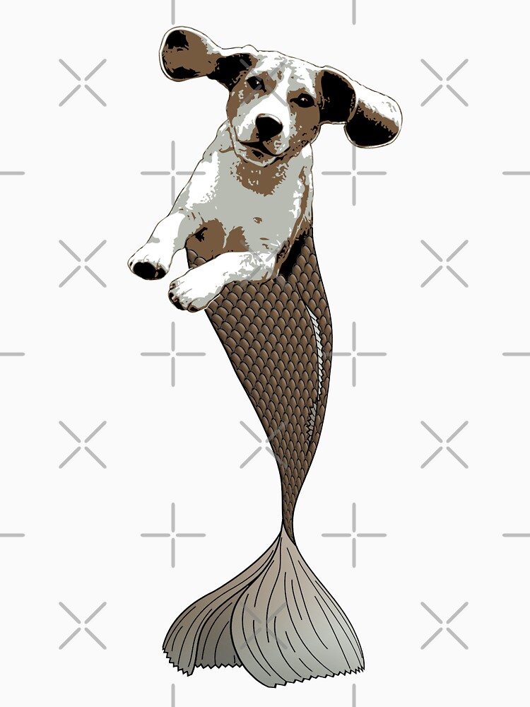 Biscuit the Beagle Merpup by LittleMissTyne