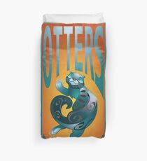 BEARS TOTEM- the otter Duvet Cover
