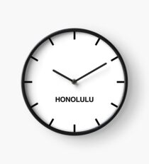 Honolulu Time Zone Newsroom Wall Clock Clock