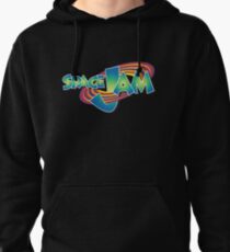 Space Jam Logo Sticker Pullover Hoodie