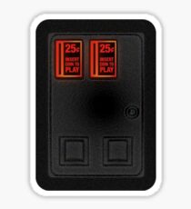 Arcade Coin Door Sticker