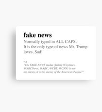 Fake News Canvas Print
