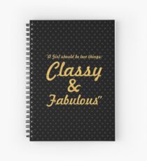 A girl shoud... “Coco Chanel” Inspirational Quote Spiral Notebook