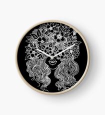 forever flower crown Clock
