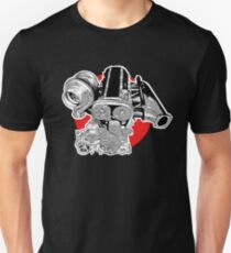 2JZ engine JDM tuner illustration Unisex T-Shirt