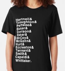 The Doctor (Hartnell - Whittaker) Slim Fit T-Shirt