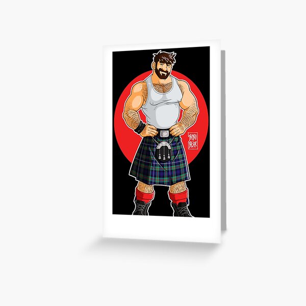 ADAM LIKES KILTS Greeting Card