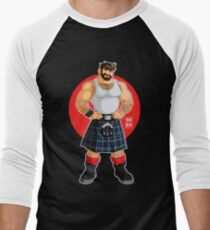 ADAM LIKES KILTS Men's Baseball ¾ T-Shirt