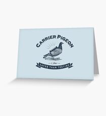 Carrier Pigeon is Safer Greeting Card