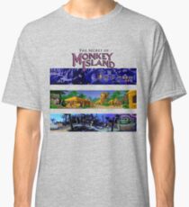 The secret of Monkey Island Backgrounds Classic T-Shirt