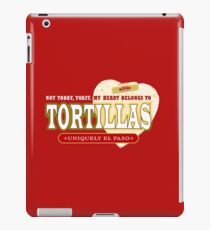 A Hot Flour Tortilla - Fresh Off the Comal iPad Case/Skin